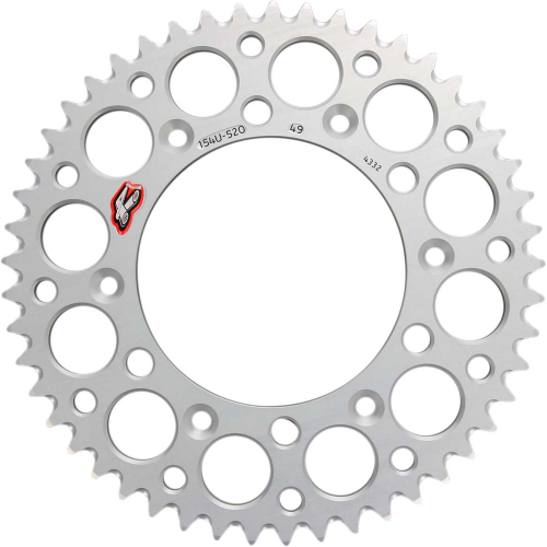 Renthal - Renthal Ultralight Rear Sprocket - Silver - 49T - 154U-520-49GRSI