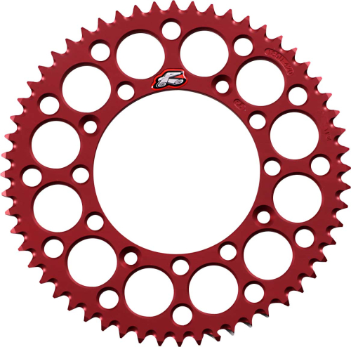 Renthal - Renthal Ultralight Rear Sprocket - Red - 56T - 189U-420-56GRRD