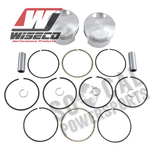 Wiseco - Wiseco K Piston Kit (73ci., Domed) - .020in. Oversize to 3.518in., 10.5:1 Compression - K1687