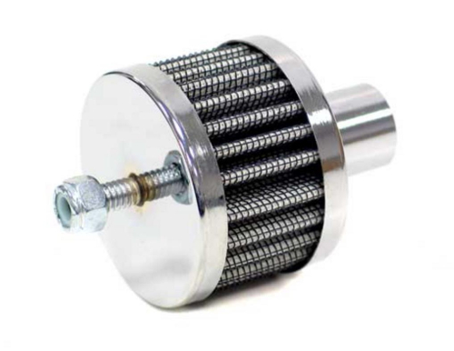 K&N Engineering - K&N Engineering Steel Base Crankcase Vent Filter - 3/4in. Vent - Chrome End Cap with Stud - 62-1120