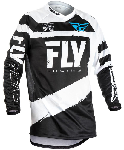 Fly Racing - Fly Racing F-16 Jersey (2018) - 371-9203X - Black/White - 3XL