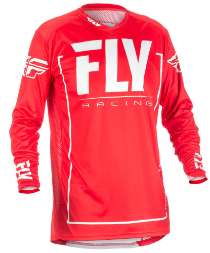 Fly Racing - Fly Racing Lite Hydrogen Jersey (2018) - 371-722S - Red/Gray - Small