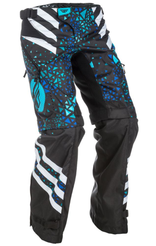 Fly Racing - Fly Racing Kinetic Girls Youth Overboot Pants - 371-65101 - Blue/Black - 22