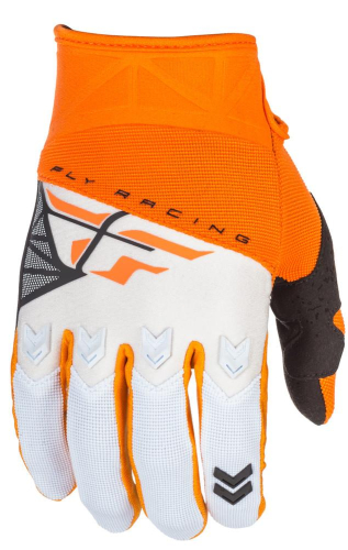 Fly Racing - Fly Racing F-16 Youth Gloves (2018) - 371-91801 - Orange/White - 3XS