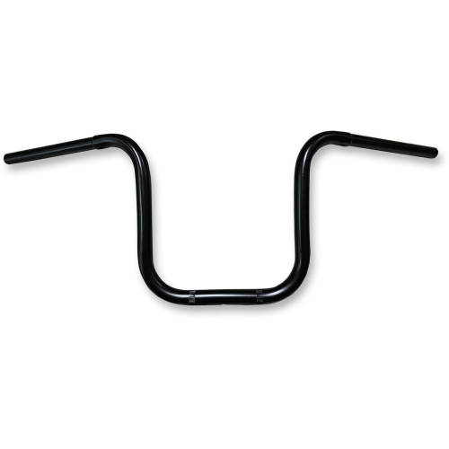 Nash Motorcycle Company - Nash Motorcycle Company Smart Gimps Handlebar - 12in End Rise - 1in Dia. x 33in W - 11in Center Width - 5in Pullback - Bk - 12ISGBDK