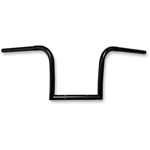 Nash Motorcycle Company - Nash Motorcycle Company Gimp Hangers Handlebar - 10in End Rise - 1in Dia. x 33in W - 10.5in Center Width - 5in Pullback - Bk - 10IGBDK