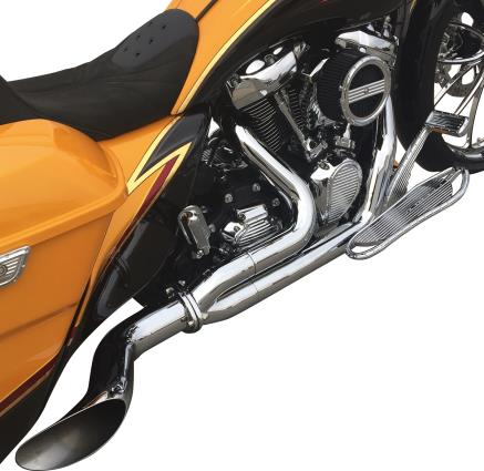 Covingtons - Covingtons Destroyer 2-Into-1 Exhaust System - Chrome - C1700-C