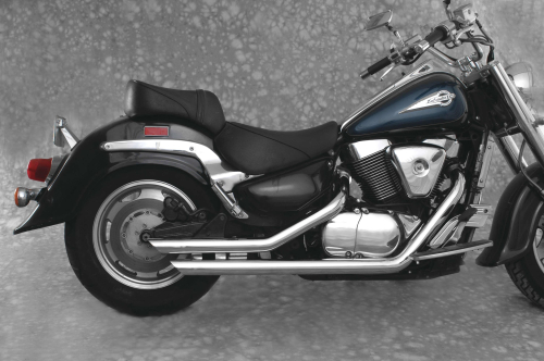 Mac - Mac 2 1/4in. Slash-Back Staggered Drag Pipes - Chrome - 502-1544