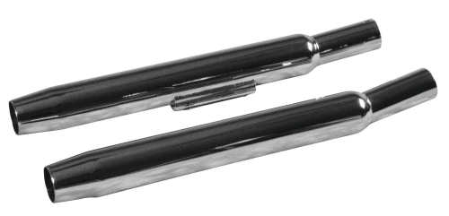 Mac - Mac Kick-Up Taper Universal Mufflers - 1.75in. - Chrome - 905-1321