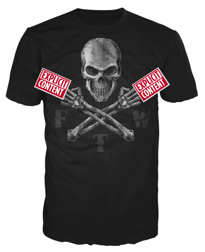 Lethal Threat - Lethal Threat Middle Finger T-Shirt - HT20396L - Black - Large