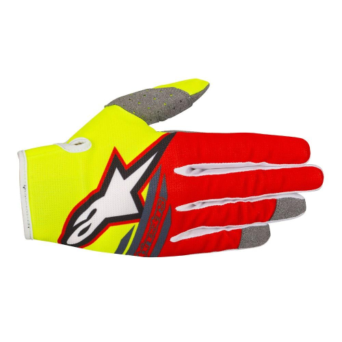 Alpinestars - Alpinestars Radar Flight Gloves - 3561818-539-M - Yellow Fluo/Red/Anthracite - Medium