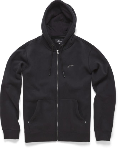 Alpinestars - Alpinestars Effortless Fleece Zip Front Hoody - 1037-53111-10-2X - Black - 2XL