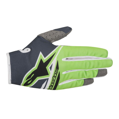 Alpinestars - Alpinestars Radar Flight Youth Gloves - 3541818-1460-L - Anthracite/Green Fluo - Large