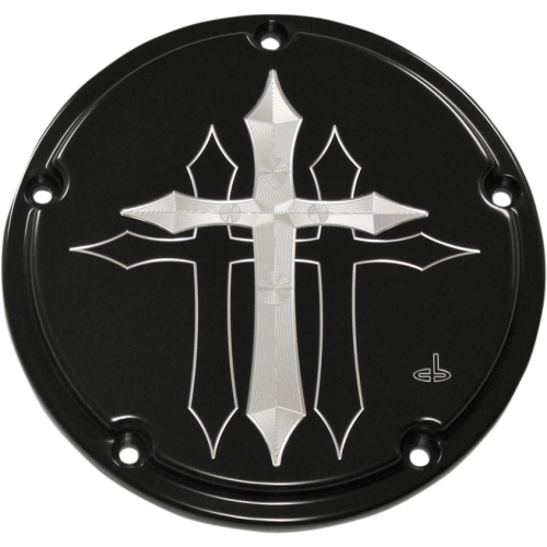 Carl Brouhard Designs - Carl Brouhard Designs 5-Hole Derby Cover - Cross Series - Black - CR-0016-B