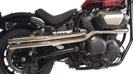Mac - Mac 2-Into-2 High Pipe Drag Exhaust System - Black Ceramic - 904-9314