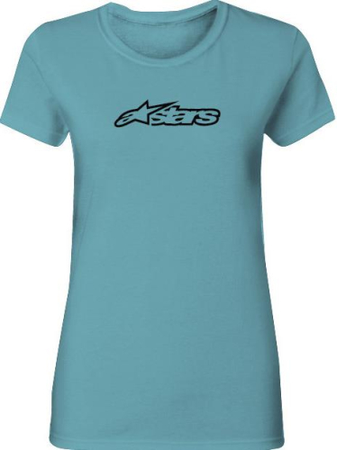 Alpinestars - Alpinestars Blaze Womens Round Neck T-Shirt - 1W37-72902-TAHITI-M - Tahiti Blue - Medium