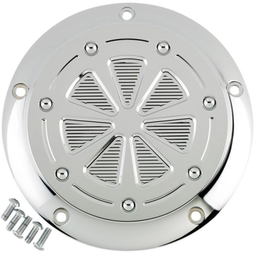 Joker Machine - Joker Machine Billet Derby Cover - Techno Chrome - 06-960-5C