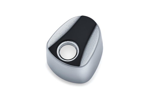 Kuryakyn - Kuryakyn Sculpted Ignition Switch Cover - Chrome and Black - 6995