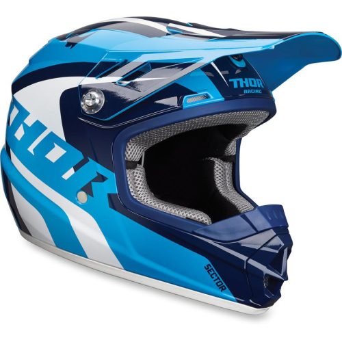 Thor - Thor Richochet Youth Helmet - XF-2-0111-1087 - Blue/White - Small