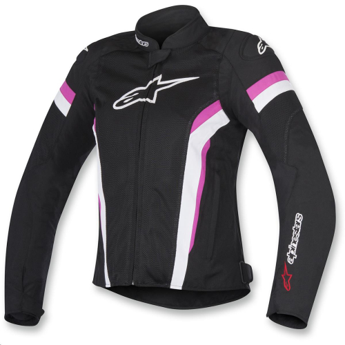 Alpinestars - Alpinestars Stella T-GP Plus R Air Womens Jacket V2 - 3310617-1239-M - Black/White/Fuchsia - Medium