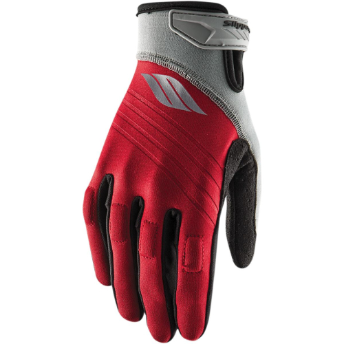 Slippery - Slippery Circuit Gloves - XF-2-3260-0348 - Red/Silver - X-Small
