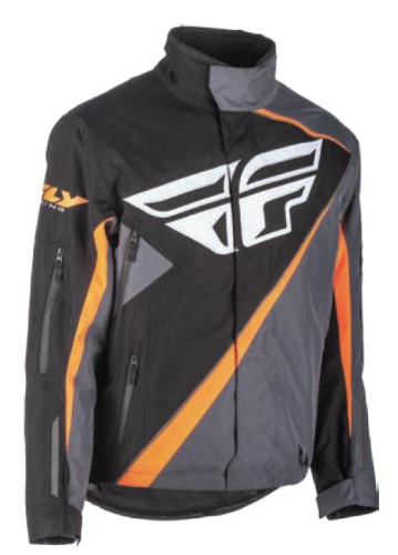 Fly Racing - Fly Racing SNX Jacket - 470-40703X - Black/Orange - 3XL