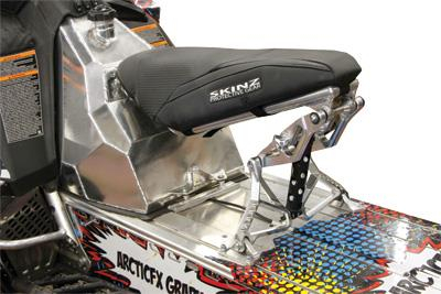 Skinz Protective Gear - Skinz Protective Gear Gas Tank and Adjustable 2-Position Seat Kit - PVTSK229-AL/BK