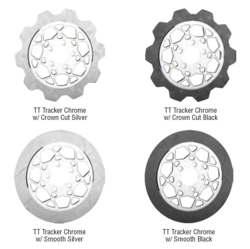Lyndall Racing Brakes - Lyndall Racing Brakes TT Tracker Front Carrier - Chrome - 027-5115