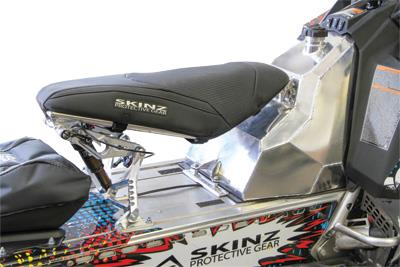 Skinz Protective Gear - Skinz Protective Gear Gas Tank and Adjustable Shock Seat Kit - PVTSK227-AL/BK