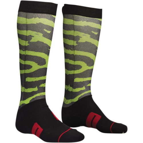 Thor - Thor Moto Sub Rampant Socks - XF-2-3431-0387 - Black/Lime/Red - 6-9