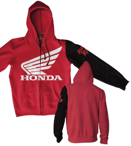 DCOR - DCOR Stamp Zip Hoody - 80-201-2 - Red/Black - Medium