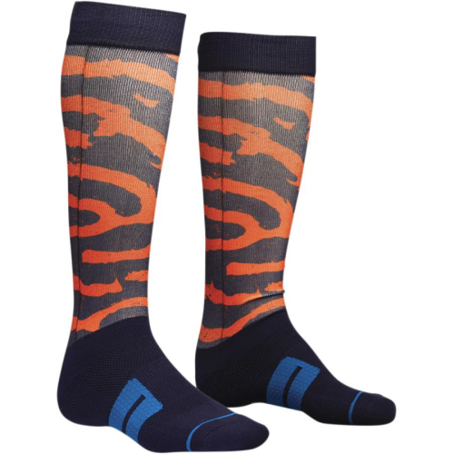 Thor - Thor Moto Sub Rampant Socks - XF-2-3431-0390 - Navy/Orange/Blue - 6-9