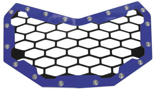 ModQuad - ModQuad Front Grill - 2-Panel - Black/Blue - CA-FG-X3-BL