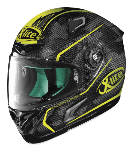 X-lite - X-lite X-802RR Marquetry Helmet - XF-1-XT0051 - Carbon Yellow - Small