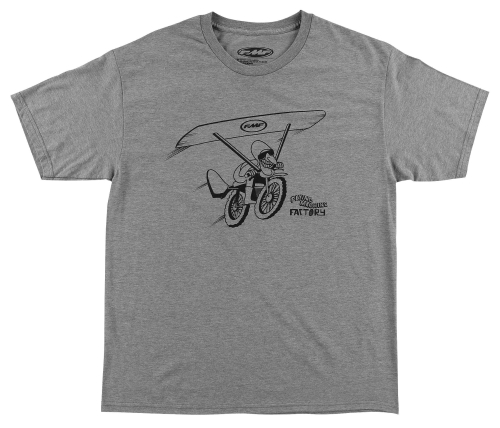 FMF Racing - FMF Racing Moto Dude T-Shirt - FA7118915-HGR-SM - Gray - Small