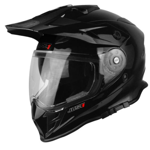 Just 1 - Just 1 J34 Adventure Helmet - 607331010100003 - Black Gloss - Small