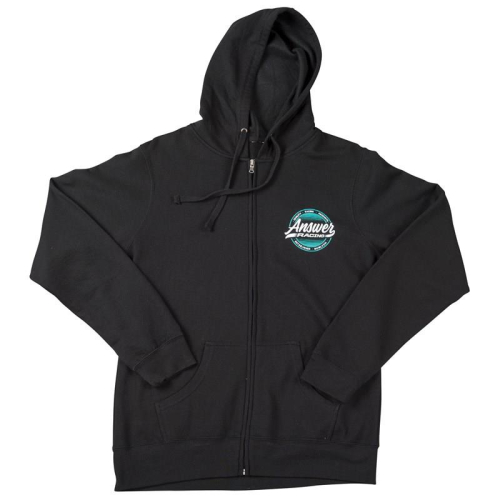 Answer - Answer Derby Zipper Hoody - 0406-1403-0054 - Black - Lg-2XL