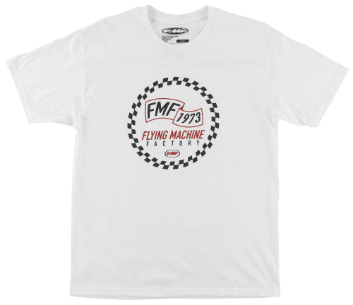 FMF Racing - FMF Racing Flat Track T-Shirt - SU7118901-WHT-2XL - White - 2XL