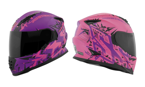Speed & Strength - Speed & Strength SS1600 Critical Mass Helmet - 1111-0600-0152 - Pink/Purple - Small
