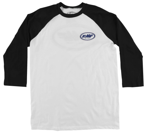 FMF Racing - FMF Racing Strokes Raglan 3/4 Sleeve T-Shirt - FA7119901-WBK-XL - White - X-Large