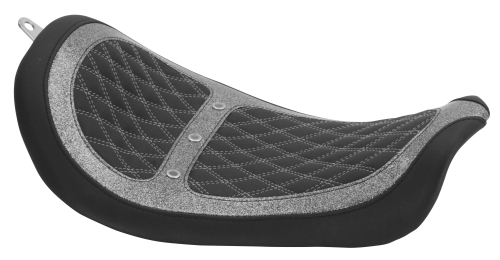 Revere - Revere Runner Vent Solo Seat by Mustang - Silver Metal Flake - 75052MS
