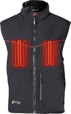 Venture - Venture 12V Hybrid Soft Shell Heated Vest - HYB1616 2X - Black - 2XL