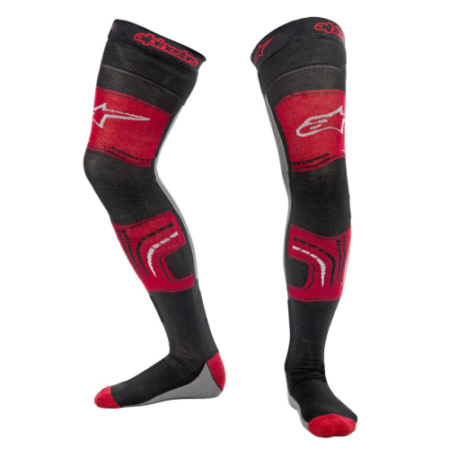 Alpinestars - Alpinestars Knee Brace Socks - 4701015-311-L/2X - Red - Lg-2XL