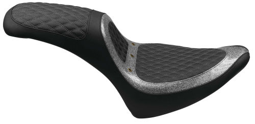 Revere - Revere Runner Vent 2-Up Seat by Mustang - Silver Metal Flake - 74117MS