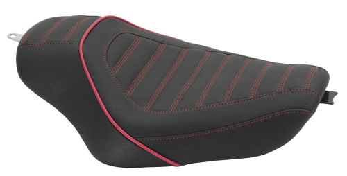 Revere - Revere Journey Solo Stripe Seat by Mustang - Dark Cherry - 75131DC