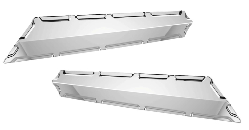 Arlen Ness - Arlen Ness Saddlebag Latch Covers - Beveled - Chrome - V-2951