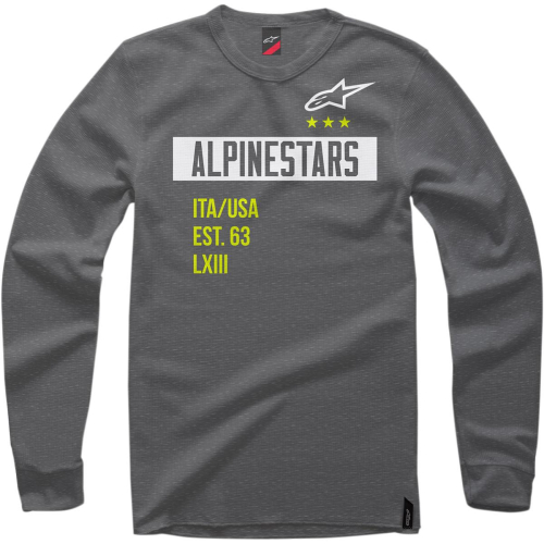 Alpinestars - Alpinestars Valiant Crew Fleece Hoody - 1036510071912X - Charcoal Heather - 2XL