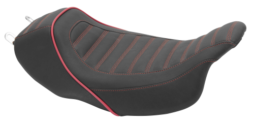 Revere - Revere Journey Solo Stripe Seat by Mustang - Dark Cherry - 75108DC