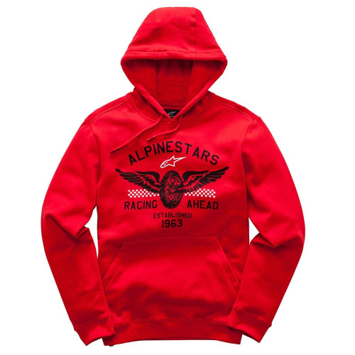 Alpinestars - Alpinestars Wings Fleece Hoody - 1017-52012-30-MD - Red - Medium