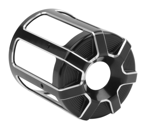 Arlen Ness - Arlen Ness Beveled Oil Filter Cover - Black - 03484